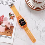 Summer Day クリアー 透明 Apple Watch バンド (Orange)