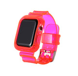 Summer Day クリアー 透明 Apple Watch バンド (Red)