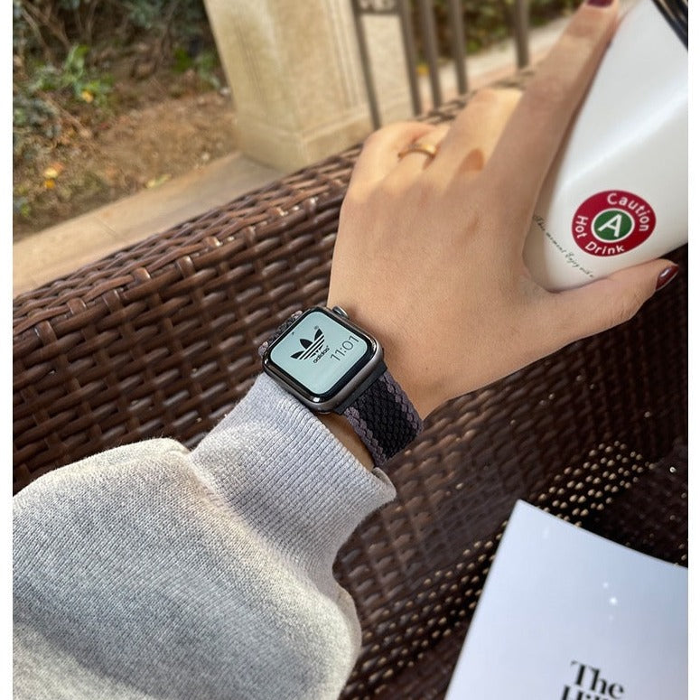 Apple Watch プラスチックバンド ブラック ベルト アップルウォッチ - 時計