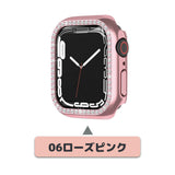 【前面ガラス無し】applewatch7専用_キュービック シングルライン 保護ケース