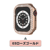 【前面ガラス無し】applewatch7専用_キュービック ダブルライン 保護ケース