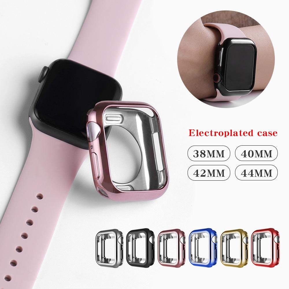 前面ガラス無し】Apple Watch 本体保護用 ハーフケース（カバー） TPU ...