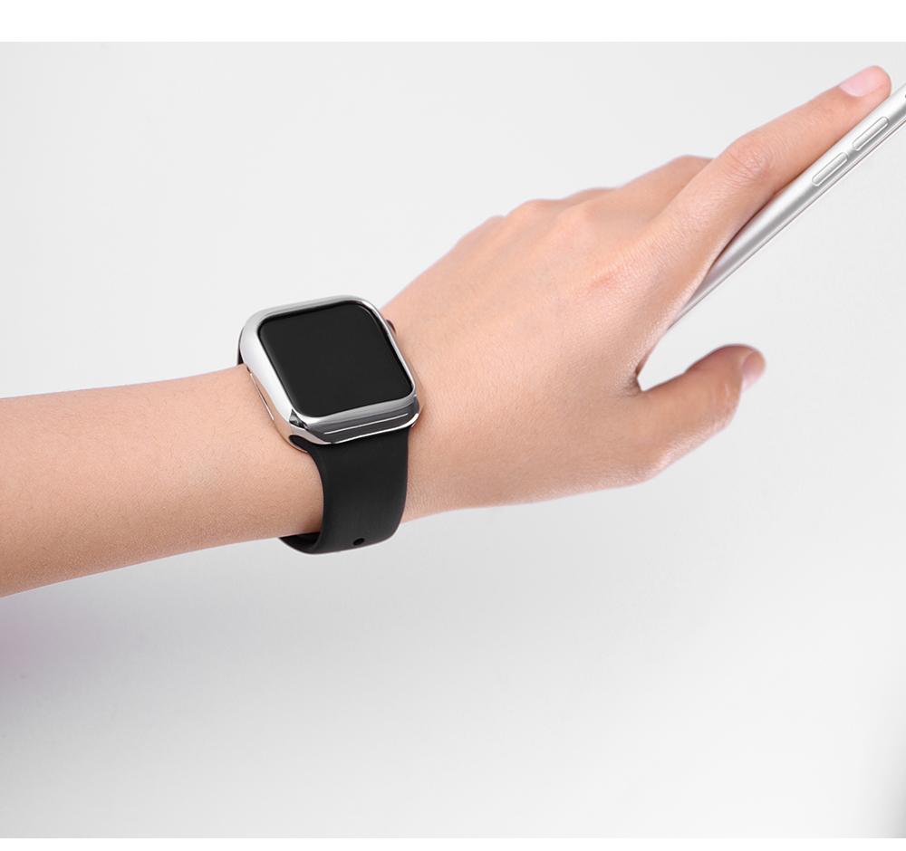 【前面ガラス無し】Apple Watch 本体保護用 ハーフケース（カバー） TPU素材（単品）